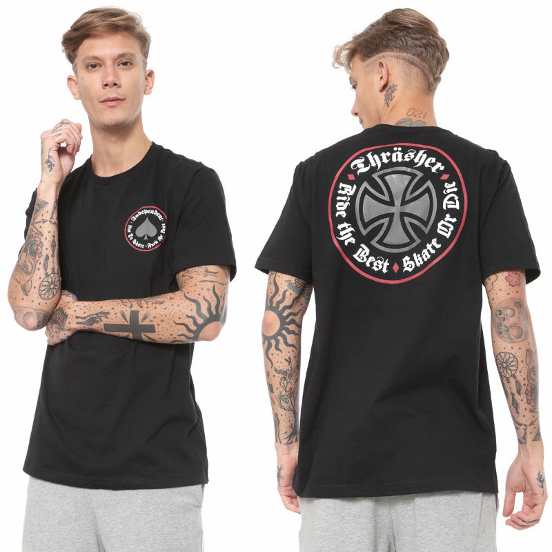 Skateboard short sleeve T-shirt