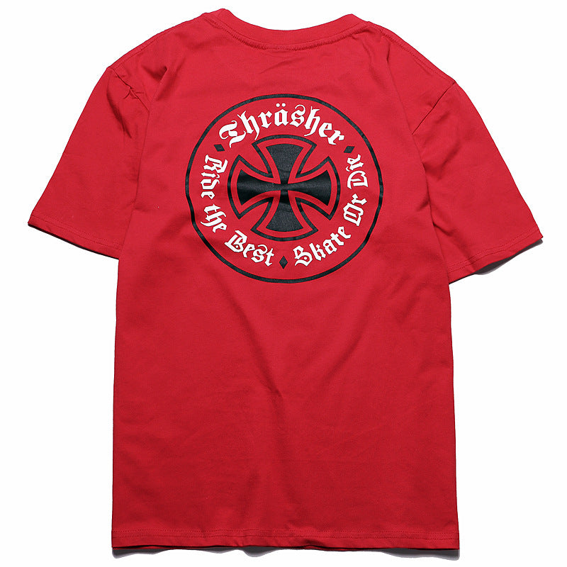 Skateboard short sleeve T-shirt