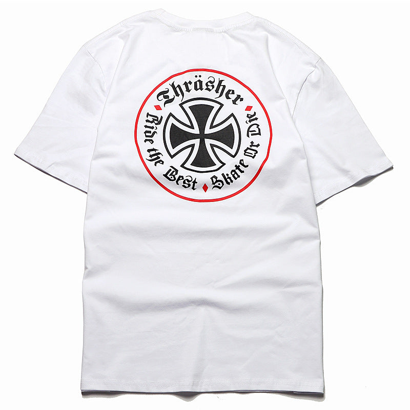 Skateboard short sleeve T-shirt