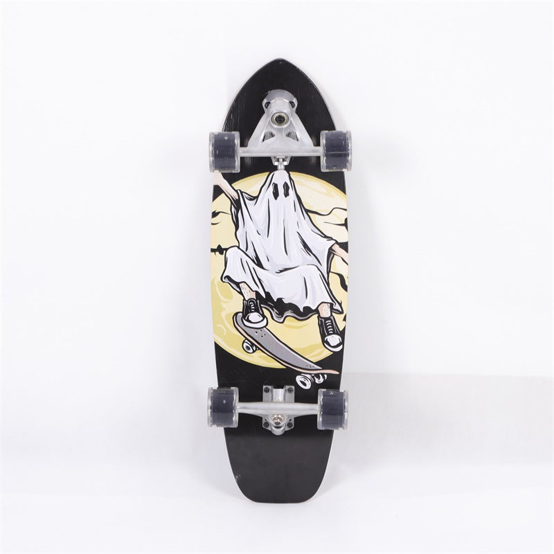 Unisex Street Scooter Wooden White